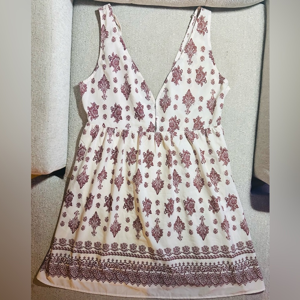 Beyond the Radar Boho Mini Dress with Back Tassels